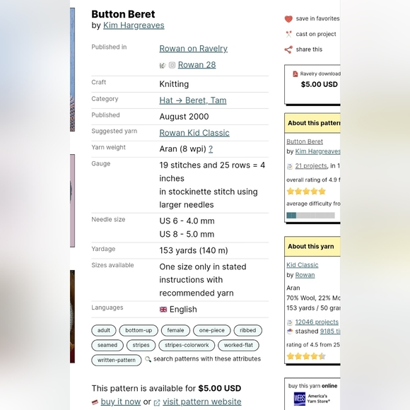 Make this loverly Button Beret Hat or any other hat. - Picture 2 of 4